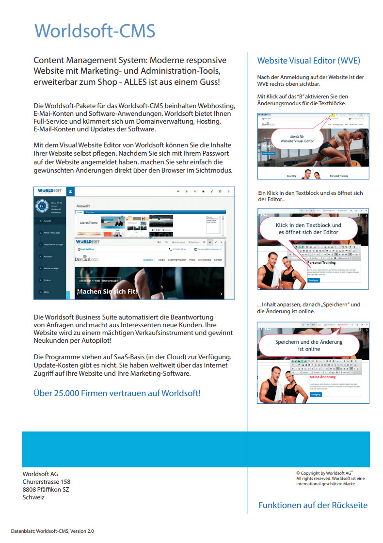 Worldsoft-CMS Datenblatt